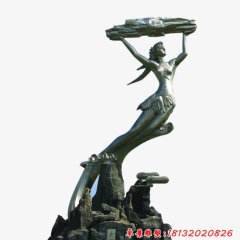 景區公園女媧補天銅雕