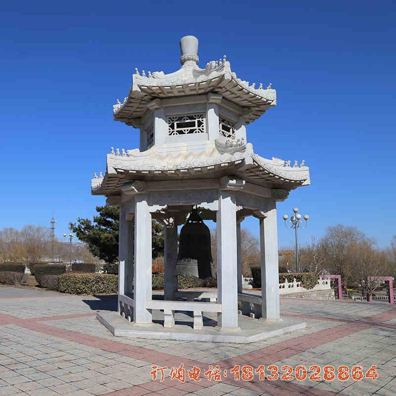 景區雙層涼亭石雕2