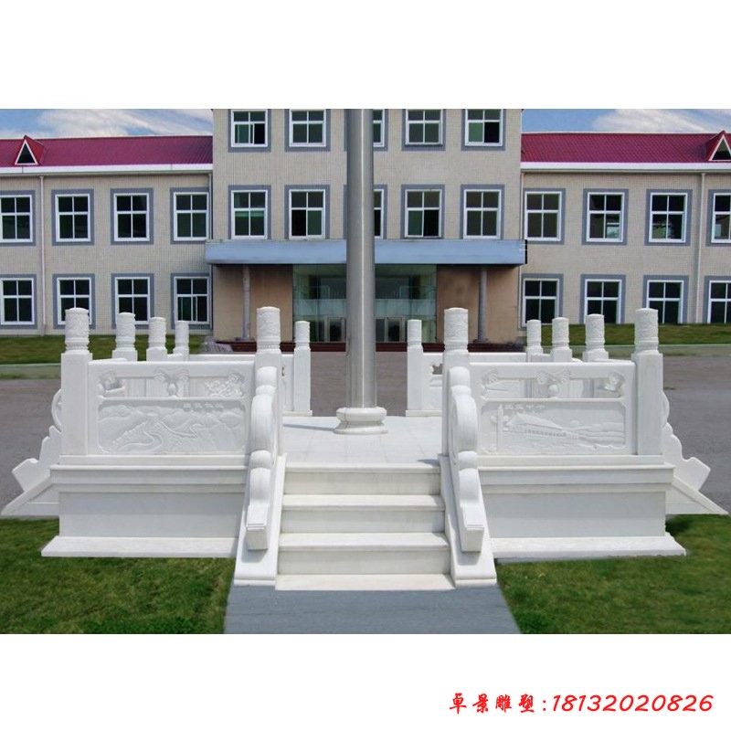 漢白玉企業升旗臺