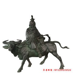 景區老子騎牛銅雕