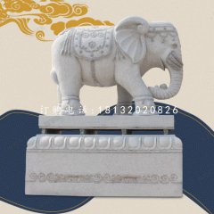 大象石雕，企業(yè)門(mén)口大象石雕