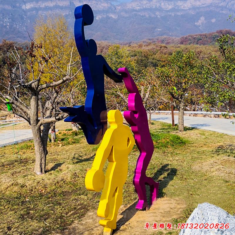 不銹鋼跑步運動人物 (3)