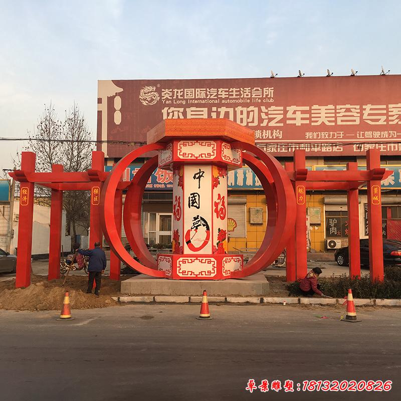 不銹鋼中國夢景觀雕塑