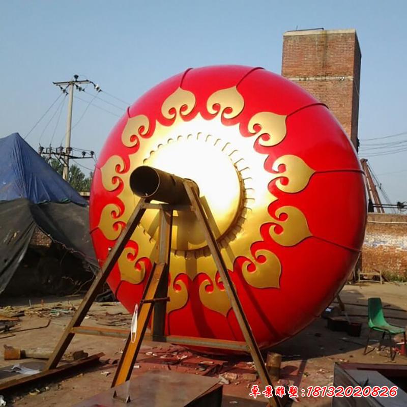 不銹鋼廣場燈籠雕塑