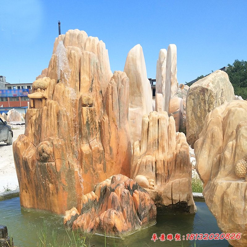 小區別墅景觀假山石雕