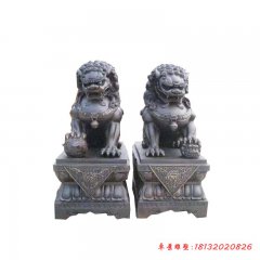 門前動(dòng)物北京獅子銅雕