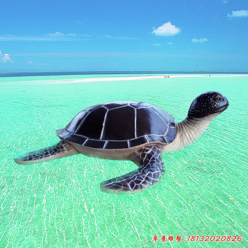 玻璃鋼仿真海龜動物雕塑