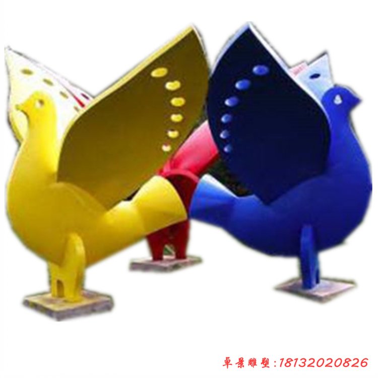 鴿子動物不銹鋼雕塑