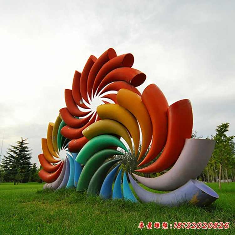 不銹鋼煙花雕塑，不銹鋼景觀雕塑 (4)