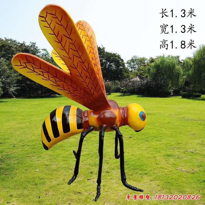 戶外玻璃鋼蜜蜂動(dòng)物雕塑