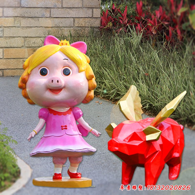 玻璃鋼豬豬俠雕塑 (13)