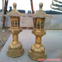 鏤空銅雕燈雕塑