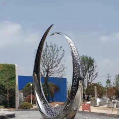 廣場月亮圓環不銹鋼