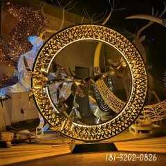 仿真圓環大雁不銹鋼雕塑