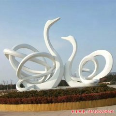 天鵝雕塑 不銹鋼景觀動(dòng)物雕塑