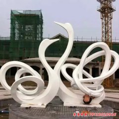 天鵝雕塑不銹鋼