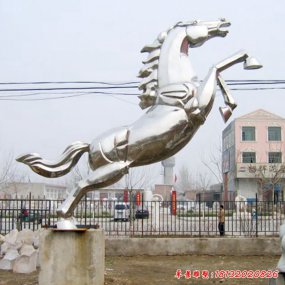 馬抽象不銹鋼雕塑