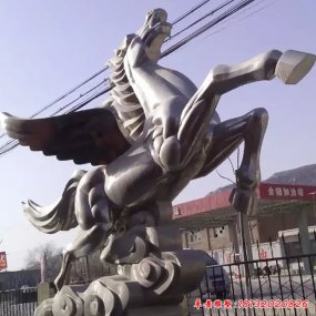 不銹鋼雕塑飛馬