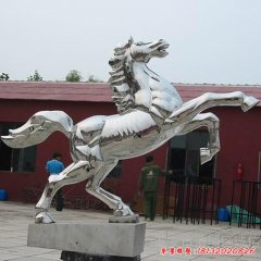 不銹鋼雕塑馬