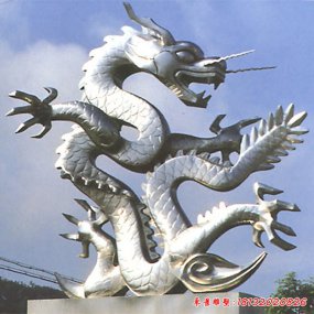 不銹鋼龍雕塑 抽象龍雕塑