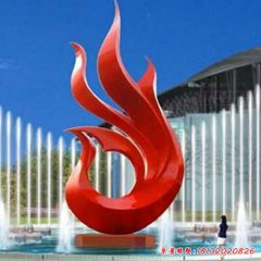 不銹鋼抽象鳳凰雕塑