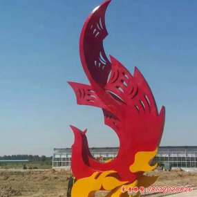 不銹鋼雕塑鳳凰