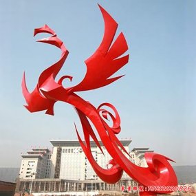 不銹鋼廣場(chǎng)鳳凰雕塑
