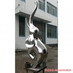 不銹鋼大象抽象