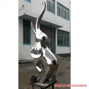 不銹鋼大象抽象