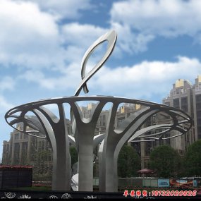 不銹鋼鏤空景觀雕塑