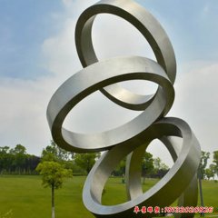 不銹鋼圓環景觀雕塑