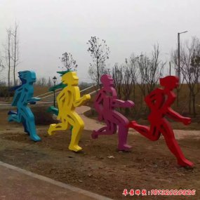 不銹鋼雕塑抽象人物