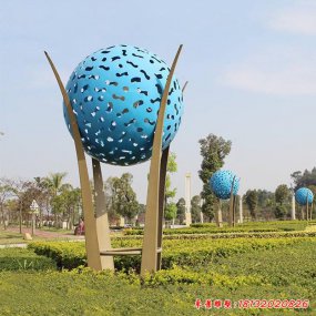 現代公園不銹鋼雕塑