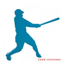 運動人物剪影不銹鋼雕塑