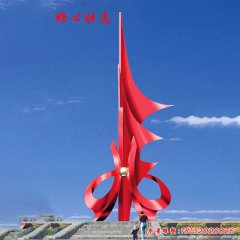 廣場抽象不銹鋼雕塑