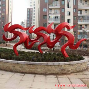 校園雕塑不銹鋼運動