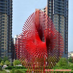 紅色 不銹鋼雕塑 廣場