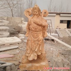 古代石雕文武人物