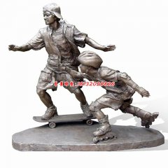 城市人物銅雕塑