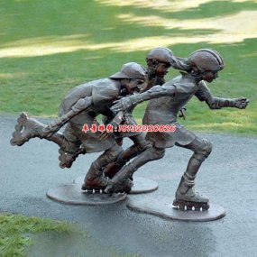 兒童人物銅雕塑