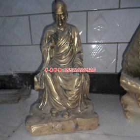 全銅十八羅漢塑像