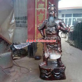 古銅關(guān)公塑像