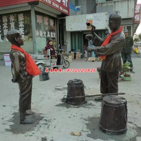 廣場(chǎng)人物銅雕塑