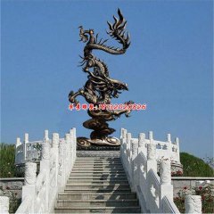 廣場(chǎng)銅龍雕塑