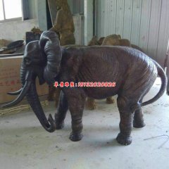 銅雕塑大象