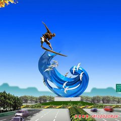 沖浪運動雕塑