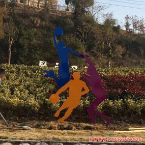 籃球運動員塑像