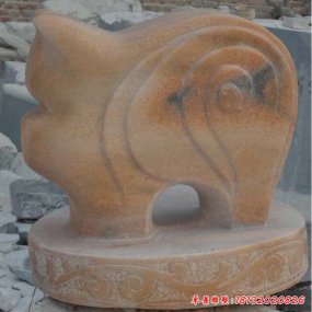 抽象12生肖石雕