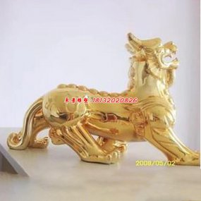 古代銅鎏金貔貅