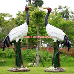 玻璃鋼仿真仙鶴雕塑